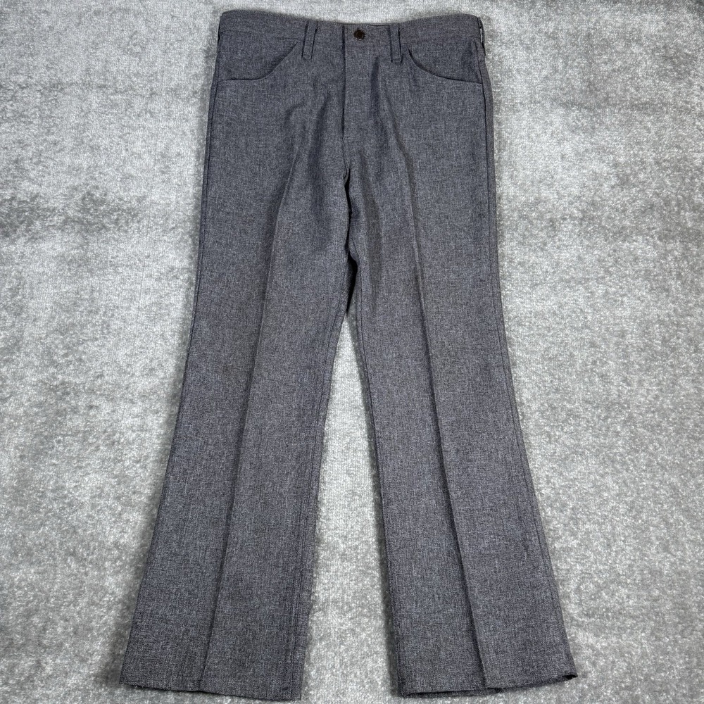 Vintage Wrangler Dress Pants Men's 34x31 (34x28)‎ Heathered Gray USA Made